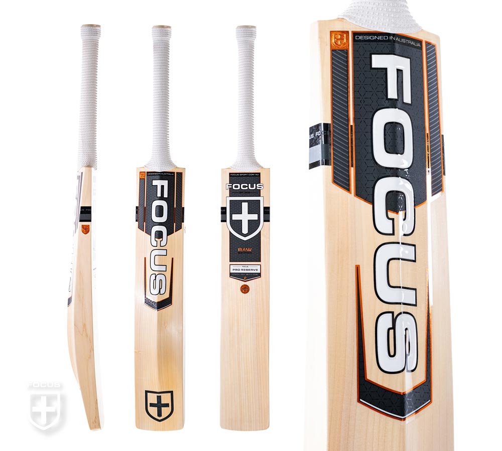 Gold effect cricket bat design by Crezo Creative
